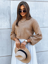 Damen Oversize-Pullover BILLIS dunkelbeige Dstreet MY2231