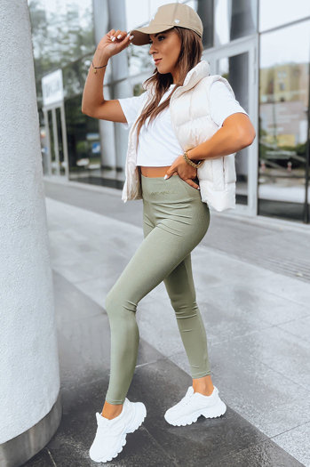 Damen Leggins JUST Farbe Grün DSTREET UY1588