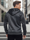 Herren Kapuzenpulli dunkelgrau Dstreet BX5859