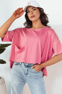 Damen Bluse mit kurze Ärmeln ARRIWA Farbe Rosa DSTREET RY2508