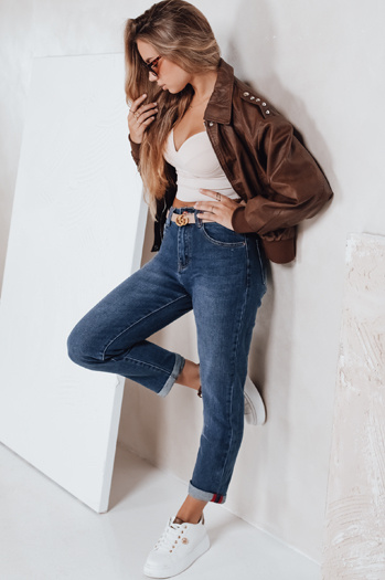 Damen Mom Fit Jeans blau Dstreet UY2773