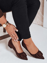 Damen Ballerinas aus braunem Wildleder Dstreet ZY1053