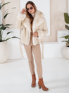 Damen Ramones Jacke mit Fell beige Dstreet TY5123
