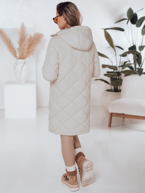 Damen Winterjacke SNOWVIBE hellbeige gesteppt Dstreet TY4990