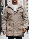 Herren Winter Parka Jacke mit Kapuze beige Dstreet TX4969z