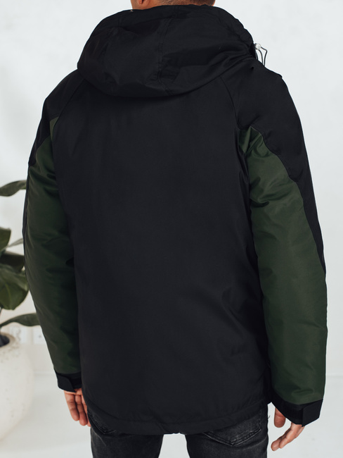 Herren Winterjacke mit Kapuze grün Dstreet TX5040