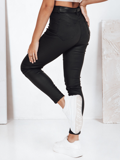 Gewachste schwarze Damenjeans Dstreet UY2761