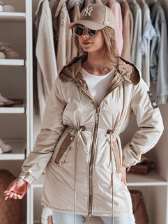 Damen GLAMOON Übergangs-Parka-Jacke beige Dstreet TY4811_3