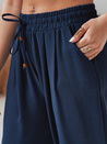 Damen Freizeithose mit weitem Bein LOVETRIP navy blau Dstreet UY2636