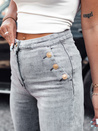 Damen ZIPELLA Baggy-Jeans mit hoher Taille grau Dstreet UY2207_3