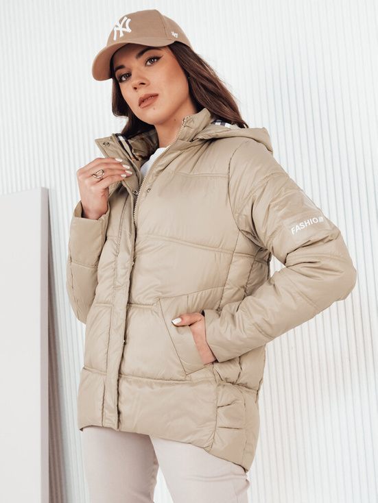 Damen Steppjacke HIMES Farbe Beige DSTREET TY4243