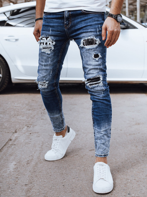 Herren Jeanshosen Farbe Blau DSTREET UX4319