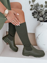 Grüne Sockenstiefel für Frauen Dstreet ZY1013