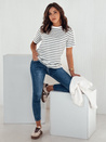 Gestreiftes Damen-T-Shirt RILANT navy blau Dstreet RY2564