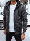 Herren Sweatshirt mit Reißverschluss Farbe Dunkelgrau DSTREET BX5607