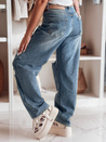 Damen Denim Baggy Hose mit Löchern DEMARIP blau Dstreet UY2486