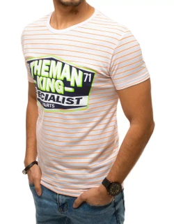 Herren T-shirt mit Aufdruck Weiß Dstreet RX4397_2