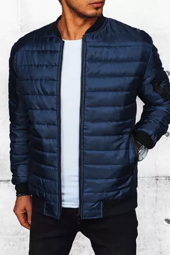 Herren Gesteppte Bomberjacke Dunkelblau Dstreet TX4416