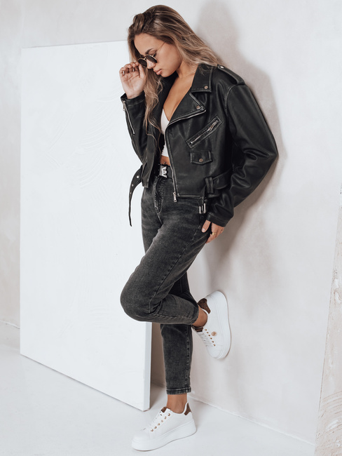 Damen Mom Fit Jeans schwarz Dstreet UY2740