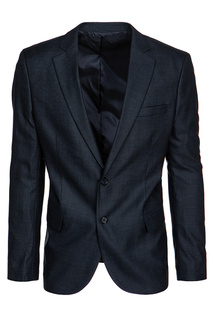 Einreihiger marineblauer Blazer für Herren Dstreet MX0637