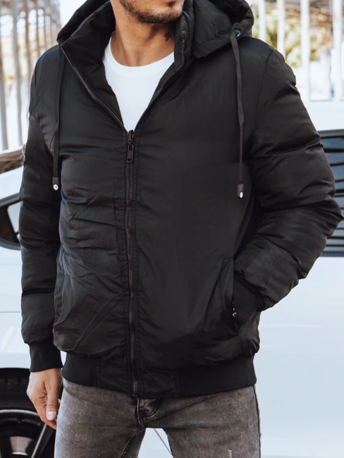Doppelseitige Herrenjacke schwarz Dstreet TX4298
