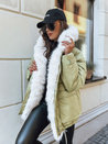 Damen Winterjacke BRILLIANCE Farbe Grün DSTREET TY3909