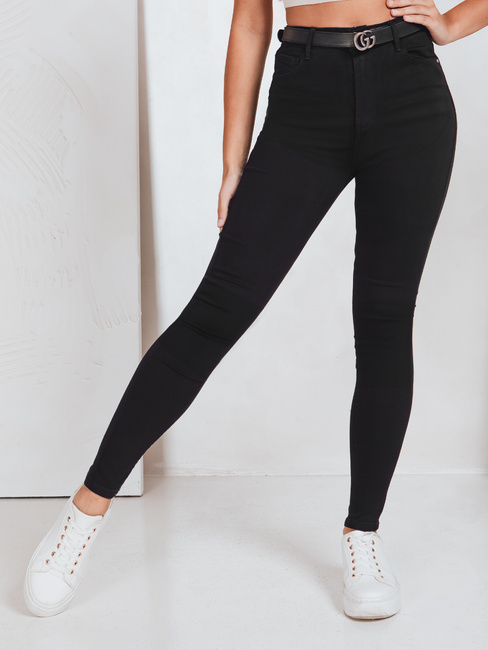 Damen Skinny Jeans schwarz Dstreet UY2759