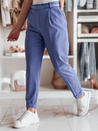 Elegante Damen Bundfaltenhose mit Gürtel PLISSO blau Dstreet UY2517