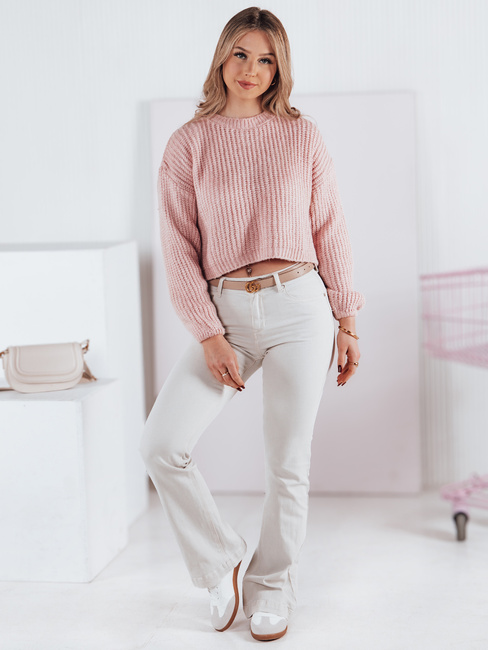 Damen Pullover in Übergröße BILLIS rosa Dstreet MY2283