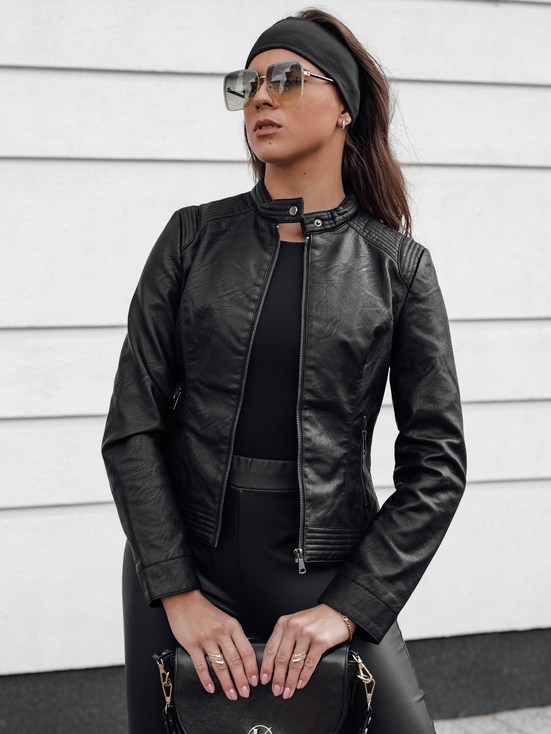 SKINVEX Damen Lederjacke schwarz Dstreet TY4629