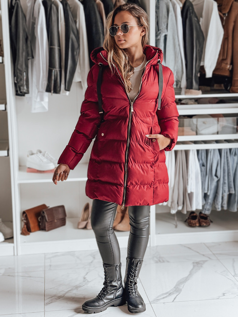 Damen Winterjacke mit Kapuze GABRIELLE kastanienbraun Dstreet TY4920