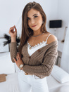 Damen Strickjacke RIGLA Farbe Beige DSTREET MY1637