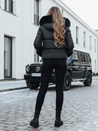Damen Winterjacke YOUWARM kurz gesteppt mit Fell schwarz Dstreet TY5006