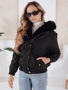 Damen Winterjacke VESSADA kurz mit Fell schwarz Dstreet TY5059