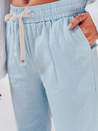 Damen Freizeithose mit weitem Bein BOHO DAY hellblau Dstreet UY2651