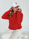 Damen Kapuzenpullover BASIC Rot BY0175