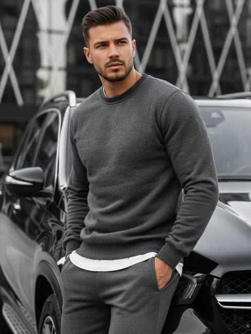 Herren Sweatshirt Dunkelgrau Dstreet BX2405