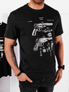 Herren T-shirt mit Aufdruck Farbe Schwarz DSTREET RX5430