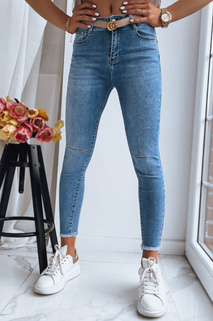 Damen Jeans mit hoher Taille LOOKING GOOD Farbe Blau DSTREET UY1388