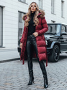 Gesteppte Damen-Winterjacke mit Pelz STYLEBELLA rot Dstreet TY5008
