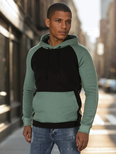 Herren Basic Kapuzensweatshirt schwarz Dstreet BX5896