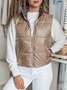 Kurze Damen-Wendeweste CHIPUFF camel Dstreet TY4825