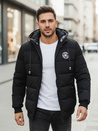 Herren Steppwinterjacke mit Kapuze schwarz Dstreet TX5072