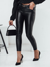 Damenhose aus gewachstem Leder WAXSTEP schwarz Dstreet UY2318