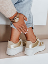 Damen Plateau Turnschuhe MODNIKKI gold Dstreet ZY1004