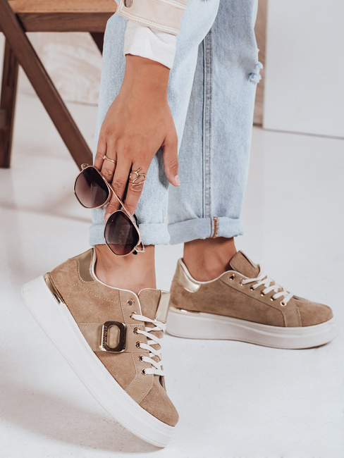 Beige Dstreet Damen Turnschuhe ZY1067