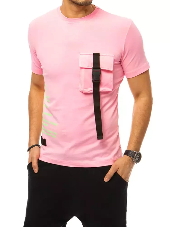 Herren Trainingsanzug Set Rosa-Schwarz Dstreet AX0367