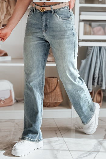 Damen Jeanshose mit weitem Bein LOSSLEG blau Dstreet UY2672