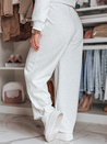 Damen Jogginghose mit weitem Bein DRESMOOD PREMIUM hellgrau Dstreet UY2685