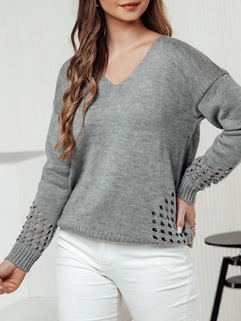 Damen SOFTARE Pullover hellgrau Dstreet MY2398_2